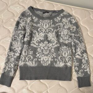 Gray Patterned Women's Sweater